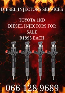 Toyota D4d 1kd Diesel Injectors For Sale With 6 Months Warranty
