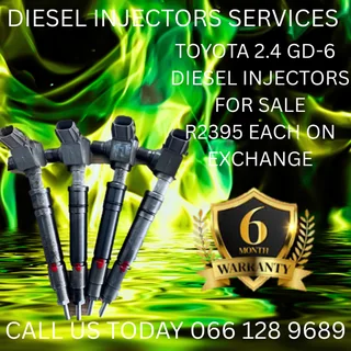 Toyota 2.4 Gd-6 Diesel Injectors For Sale On Exchange With Warranty