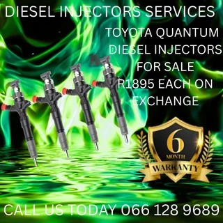 Toyota Quantum Diesel Injectors For Sale On Exchange With Warranty
