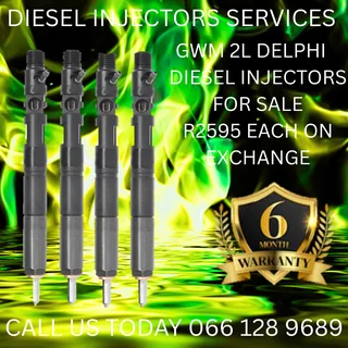 Gwm 2l Delphi Diesel Injectors For Sale On Exchange With Warranty