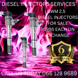 Gwm 2.5 Diesel Injectors For Sale On Exchange With Warranty