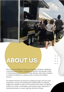 Mobile solution (Mobile Toilets, Food Warmers and Fridges)