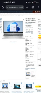 HP 15S I7 1355U 16GB 512GB SSD W11 HOME