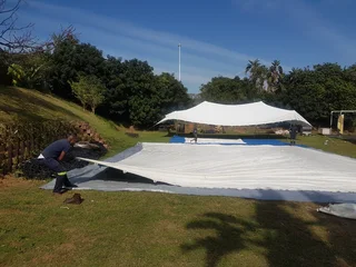 We clean stretch tents .... We hire stretch tents