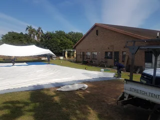 We clean stretch tents .... We hire stretch tents