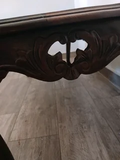 Stunning solid mahogany carved coffee table- Chippendale style