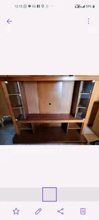 Oak wall unit