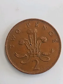 1989 Elizabeth11, two pence coin