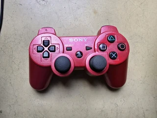 PS3 Original Scarlett Red Dualshock 3 Wireless Controller, read add, WhatsApp only
