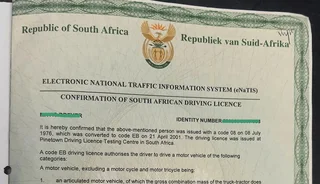 Driving Licence Confirmation Letter – Johannesburg | Pretoria | Cape Town | Durban