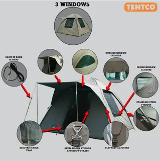 TENTCO Senior Safari Bow Tent &amp; Extension