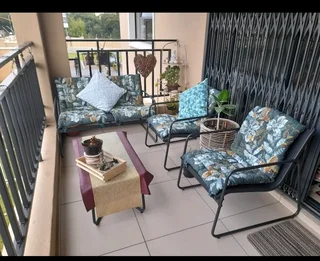 4 piece metal patio set