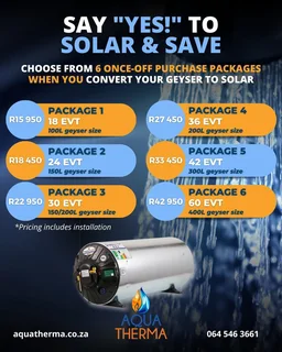 Convert your current geyser into a Solar Geyser Retrofit and start saving on your electricity bill.