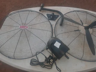 65cm Matt Black Industrial Wall Fan