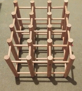 Wooden wine rack
