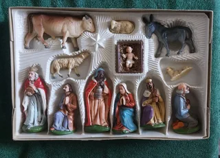 Twelve piece nativity set