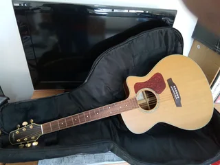 Bag &#43; Walden G630CE Acoustic Guitar  - Solid Spruce Top - Rosewood B/S Fishman Presys II pickup