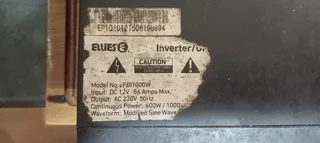 Ellies Inverter  1000w battery charger combo