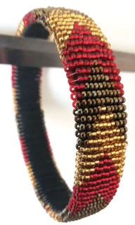African beadwork bangle
