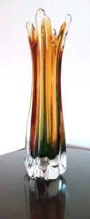 Gold glass vase