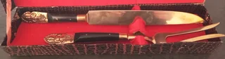 Carving knife and fork