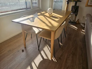 Modern Wooden Dining Table &#43; 4 Chairs