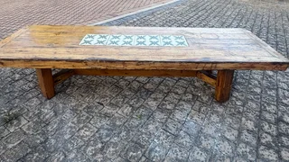 Sleeper wood Table and coffee table