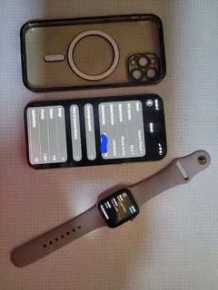 iphone 12 pro with apple watch series 5 and magsafe case