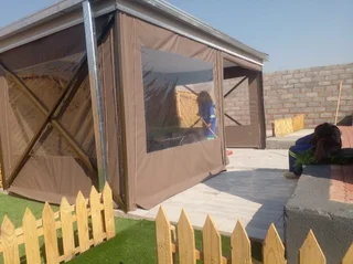 Canvas outdoor blinds