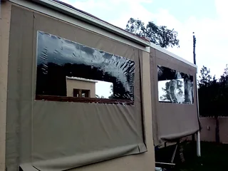 Canvas outdoor blinds