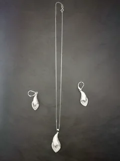Sterling Silver Earring &amp; Pendant Det