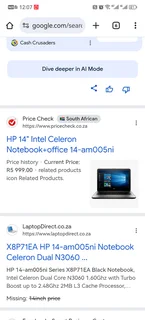 Hp 14" Notebook And Printer Bundle