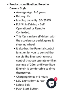 Girls electric ride on car Porsche Carrera pink color R2000 Cash