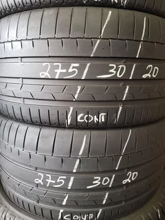 275,30,20 continental tyres and good conditions