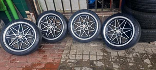 A set of 17imch pcd 4/100 and 4/108 will fit on toyota, citron,nissain,ford etc