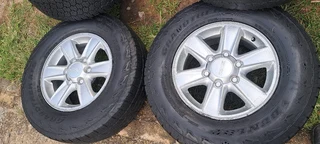 A set of 16inch mags and tyres for Isuzu
