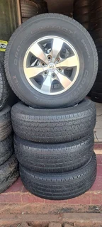A set of 16inch rims and tyres for Toyota hilux