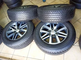 A set of 18inch Toyota Hilux mags and tyres for sale