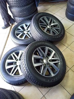 A set of 18inch Toyota Hilux mags and tyres for sale