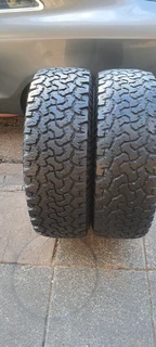 2x 265/75/16  BF Goodrich K0