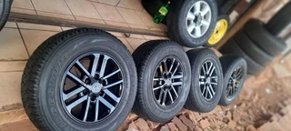 A set of 17inch Toyota hilux mags and tyres like new