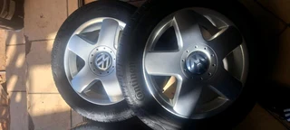A set of 15unch polo bujwa mags and tyres