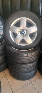 A set of 15unch polo bujwa mags and tyres