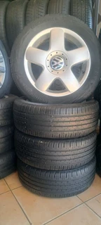 A set of 15unch polo bujwa mags and tyres