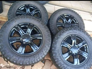 A set of 18inch ford ranger nags and tyres