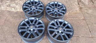 17inch Toyota mags and tyres , Dark  Grey