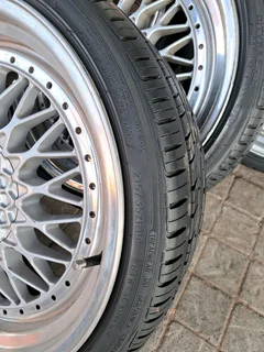 A set if 18inch BBS mags and tyres pcd 4/100 and 4/114
