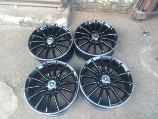 A set of 18inch AMG Mercedes mags