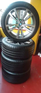 A set of 20inch BMW x5 mags and runflat tyres