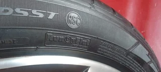 A set of 20inch BMW x5 mags and runflat tyres